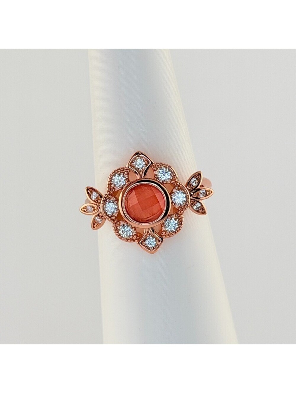 Bomb Party Southern Garden Party Sz 8 "The Vivian Ring" Melon RBP3240 RETRO
